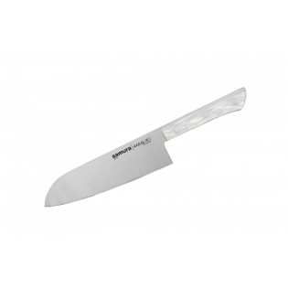 Нож Samura Harakiri Сантоку, 175 мм, перламутровая рукоять (ПОВРЕЖДЕНА УПАКОВКА)