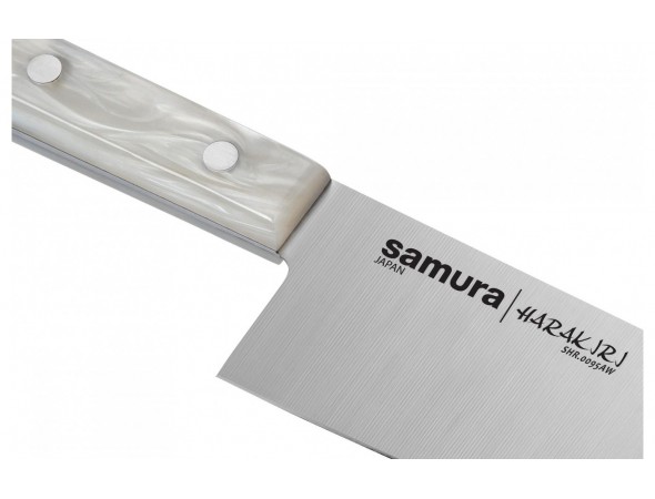Нож Samura Harakiri Сантоку, 175 мм, перламутровая рукоять (ПОВРЕЖДЕНА УПАКОВКА)