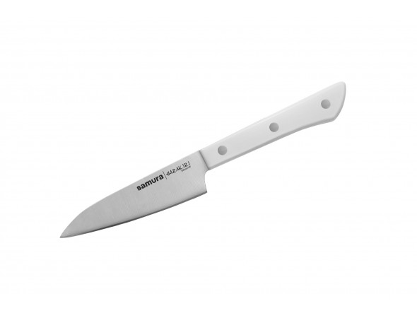 Набор из 3-х ножей Samura Harakiri овощной, универсальный 150 мм, шеф, белая рукоять