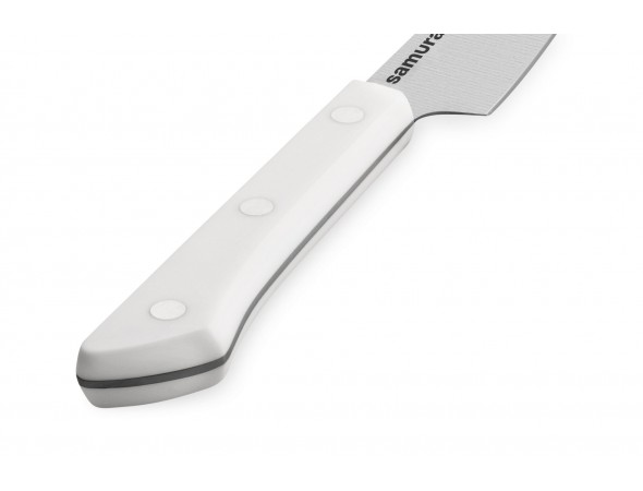 Набор из 3-х ножей Samura Harakiri овощной, универсальный 150 мм, шеф, белая рукоять