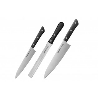 Набор из 3-х ножей Samura Harakiri универсальный 150 мм, для замороженных продуктов, шеф