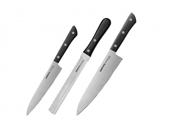 Набор Samura Harakiri 3 ножа SHR-0230 универсальный, для замороженных продуктов, шеф