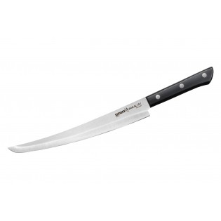 Нож Harakiri Samura слайсер, 230 мм,  черная рукоять