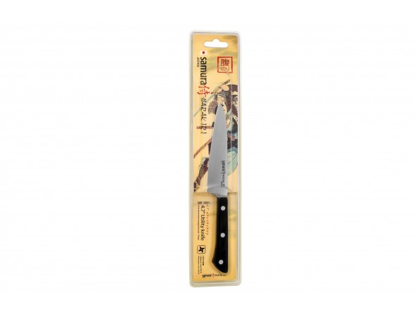 Нож Samura Harakiri Универсальный, 120 мм, черная рукоять
