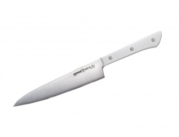 Набор из 3-х ножей Samura Harakiri овощной, универсальный 150 мм, шеф, белая рукоять