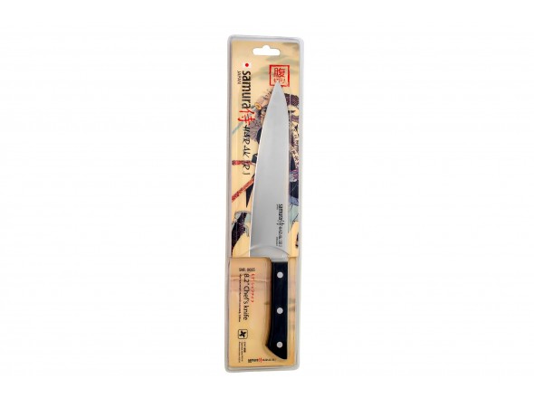 Нож Samura Harakiri Шеф SHR-0085B, 208 мм, черная рукоять