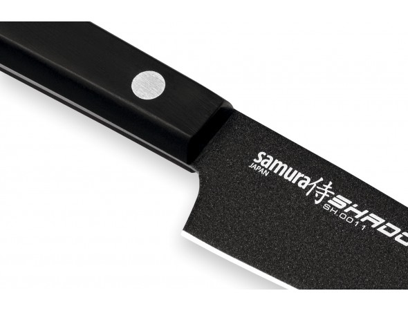 Нож Samura Shadow Овощной, 99 мм с покрытием BLACK FUSO
