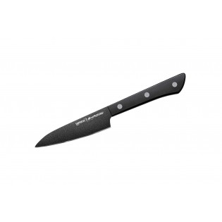 Нож Samura Shadow Овощной, 99 мм с покрытием BLACK FUSO