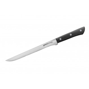 Нож Samura Harakiri Филейный, 218 мм, черная рукоять