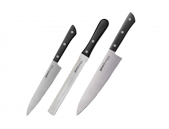 Набор Samura Harakiri 3 ножа SHR-0230 универсальный, для замороженных продуктов, шеф