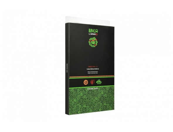 Набор из 3-х ножей Samura INCA универсальный, Шеф, Накири (ПОВРЕЖДЕНА УПАКОВКА)