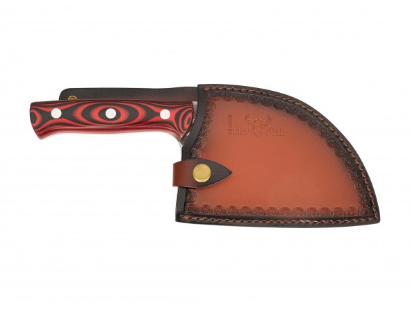 Сербский топорик  Малый Samura MAD BULL, красно-черная рукоять, SMB-0041