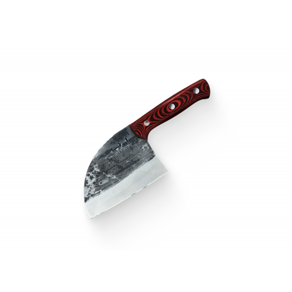 Сербский топорик  Малый Samura MAD BULL, красно-черная рукоять, SMB-0041R