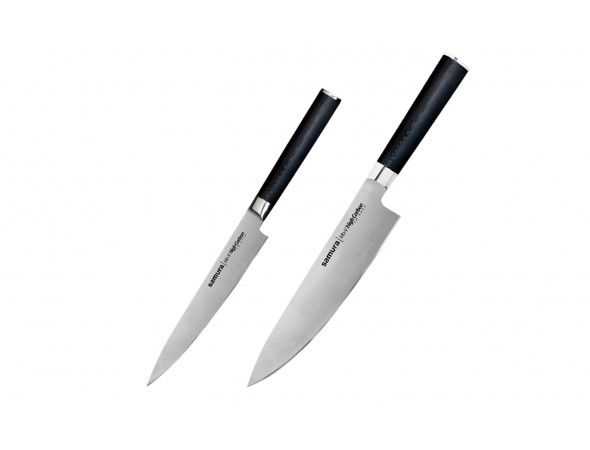 Набор из 2-х ножей Samura Mo-V Универсальный 150 мм, Шеф 