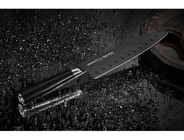 Нож Samura Mo-V Stonewash Сантоку, 180 мм