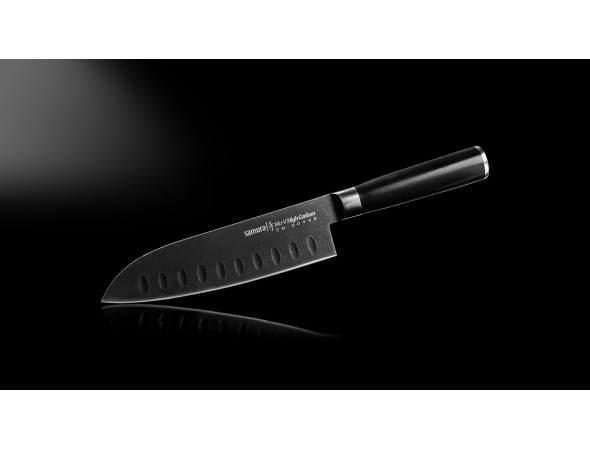 Нож Samura Mo-V Stonewash Сантоку, 180 мм