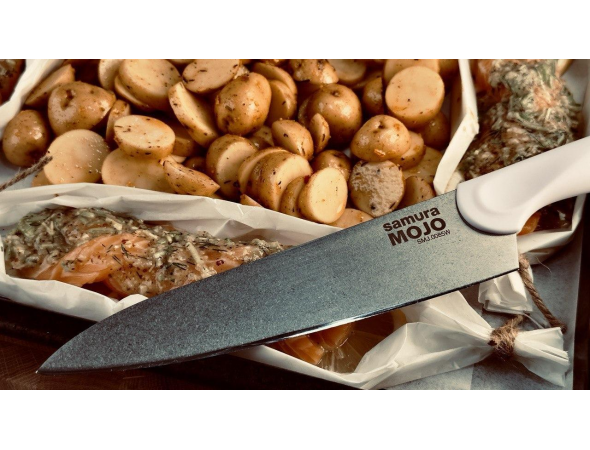 Нож Samura MOJO шеф, 200 мм, белая рукоять