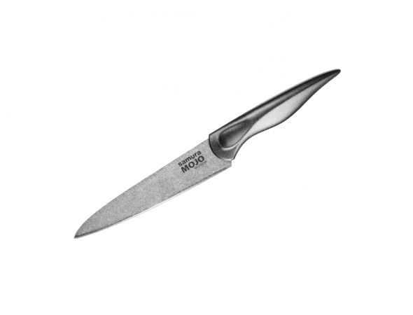 Набор из 5-ти ножей Samura MOJO овощной 94 мм, универсальный 148 мм, филейный 218 мм, для хлеба 194 мм, Шеф 200 мм, мусата, ножниц и подставки