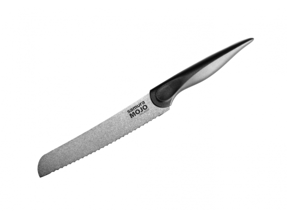 Набор из 5-ти ножей Samura MOJO овощной 94 мм, универсальный 148 мм, филейный 218 мм, для хлеба 194 мм, Шеф 200 мм, мусата, ножниц и подставки