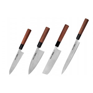 Набор из 4-х ножей Samura Okinawa Гюто, Деба, Накири, Янагиба