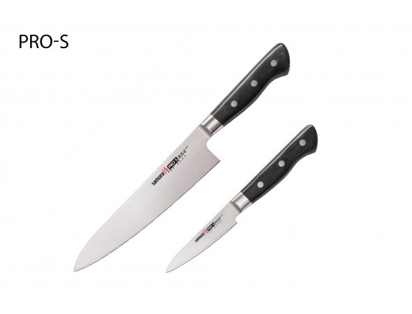 Набор из 2-х ножей Samura Pro-S овощной, шеф Набор из 2-х ножей Samura Pro-S овощной, шеф