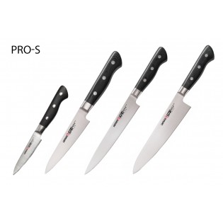 Набор из 4-х ножей Samura Pro-S Овощной, Универсальный 115 мм, для нарезки, Шеф