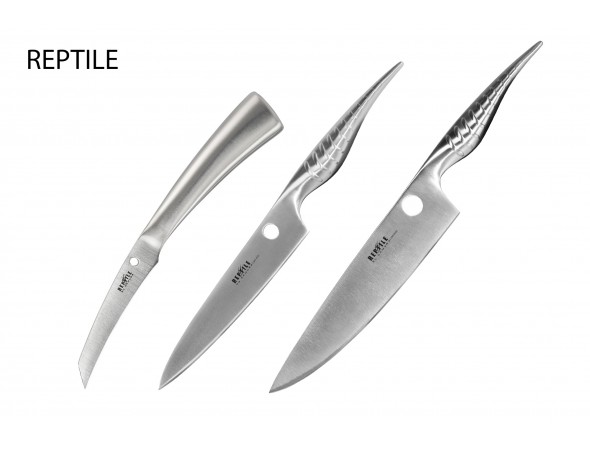 Набор из 3-х ножей Samura REPTILE овощной, универсальный, шеф