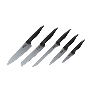 Набор из 5-ти ножей Samura MOJO овощной, универсальный 148 мм, филейный, для хлеба, шеф