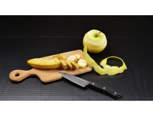 Нож Samura Shadow Овощной, 99 мм с покрытием BLACK FUSO