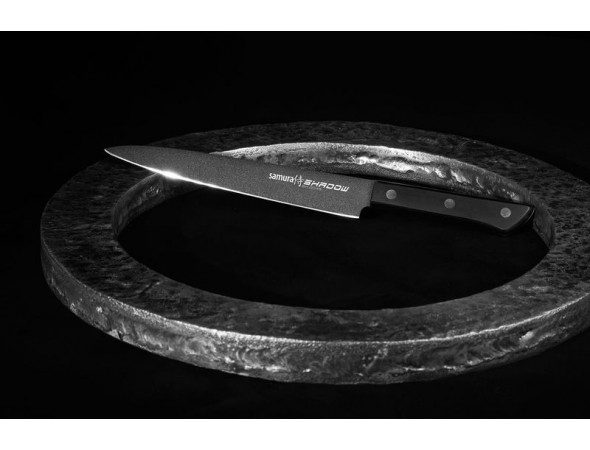 Нож Samura Shadow Слайсер, 196 мм с покрытием BLACK FUSO Нож Samura Shadow Слайсер, 196 мм с покрытием BLACK FUSO
