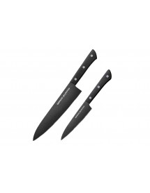 Набор из 2-х ножей Samura Shadow универсальный 120 мм, шеф