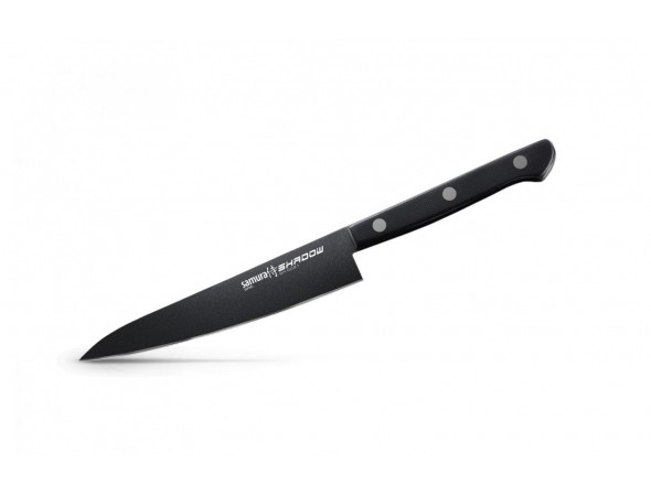 Набор из 3-х ножей Samura Shadow овощной, универсальный 150 мм, шеф (ПОВРЕЖДЕНА УПАКОВКА)