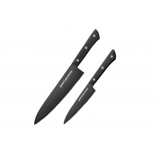 Набор из 2-х ножей Samura Shadow универсальный 120 мм, шеф