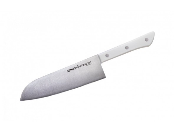 Набор из 9-ти ножей Samura Harakiri овощной, унверсальный 120 мм., сантоку, накири, филейный, топорик, слайсер, для нарезки, шеф, белая рукоять