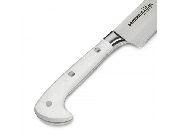 Нож Samura Sultan Слайсер, 210 мм, белая рукоять Нож Samura Sultan Слайсер, 210 мм, белая рукоять