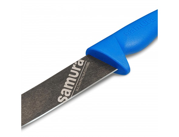 Нож Samura Sultan PRO Слайсер с галтовкой, 213 мм, синяя рукоять