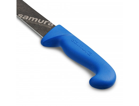 Нож Samura Sultan PRO Слайсер с галтовкой, 213 мм, синяя рукоять