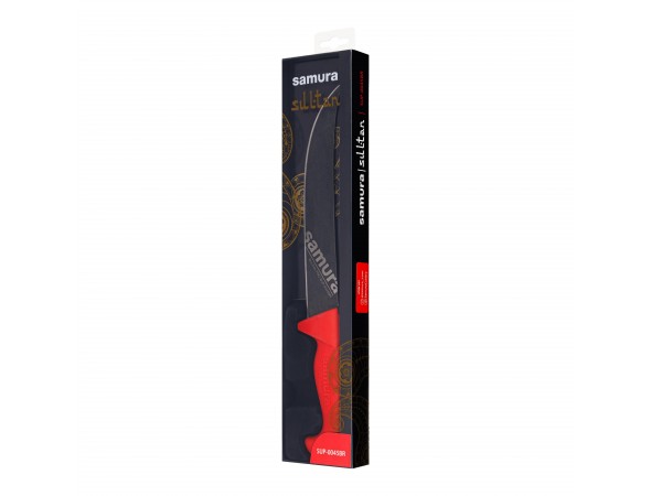 Нож Samura Sultan PRO Слайсер с галтовкой, 213 мм, красная рукоять Нож Samura Sultan PRO Слайсер с галтовкой, 213 мм, красная рукоять