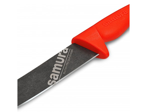 Нож Samura Sultan PRO Слайсер с галтовкой, 213 мм, красная рукоять Нож Samura Sultan PRO Слайсер с галтовкой, 213 мм, красная рукоять
