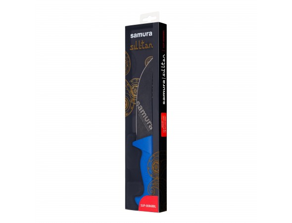 Нож Samura Sultan PRO Пчак с галтовкой, 161 мм, синяя рукоять