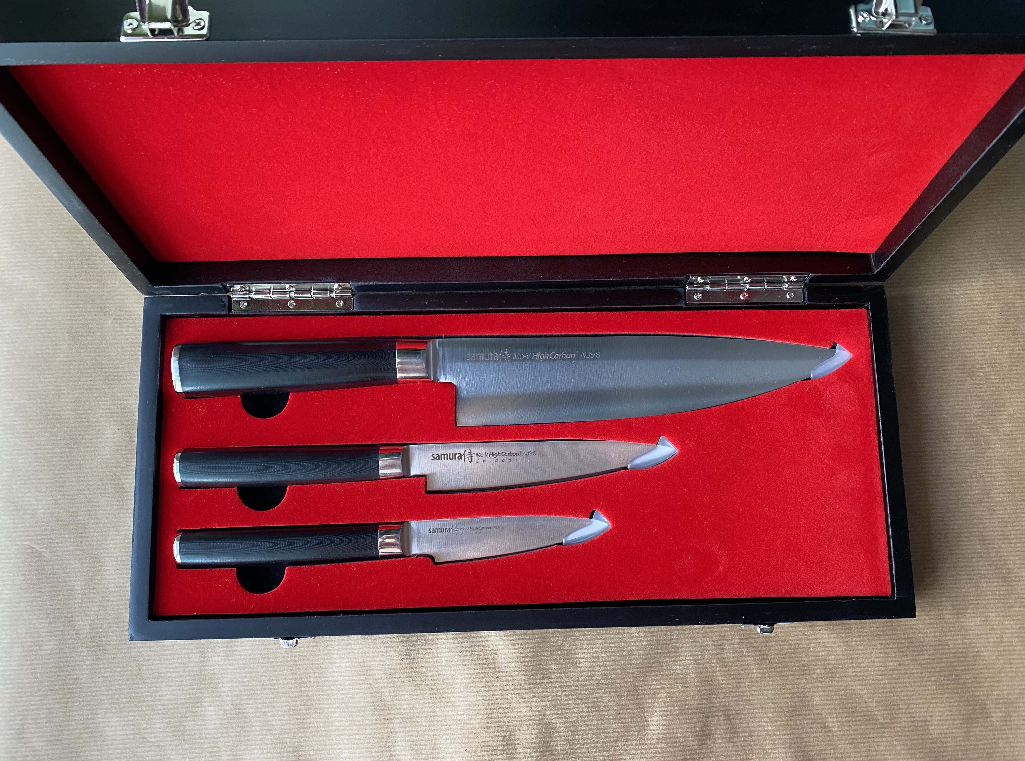 ножи Samura Mo-V в упаковке