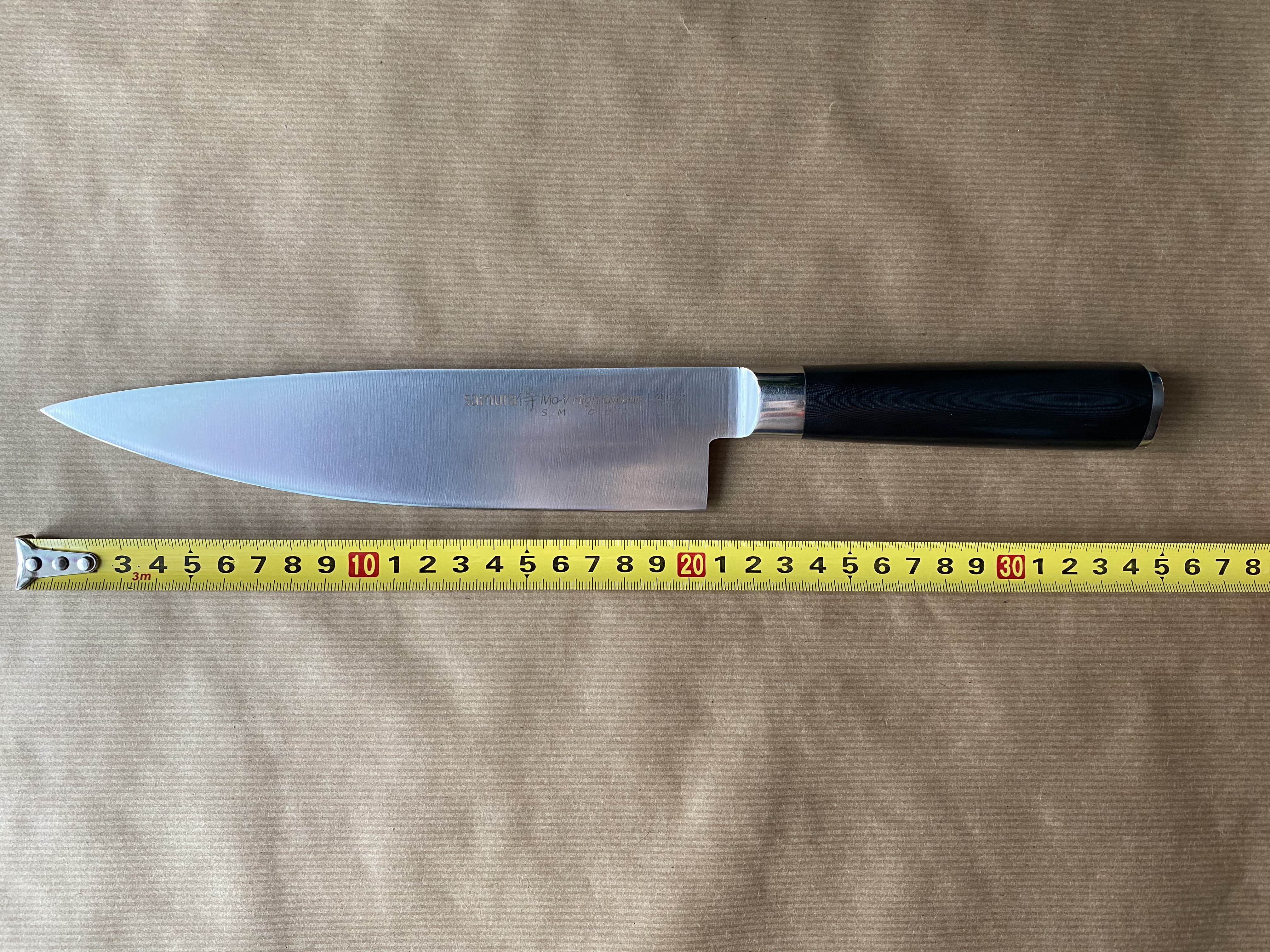 Размер шеф ножа Samura Mo-V