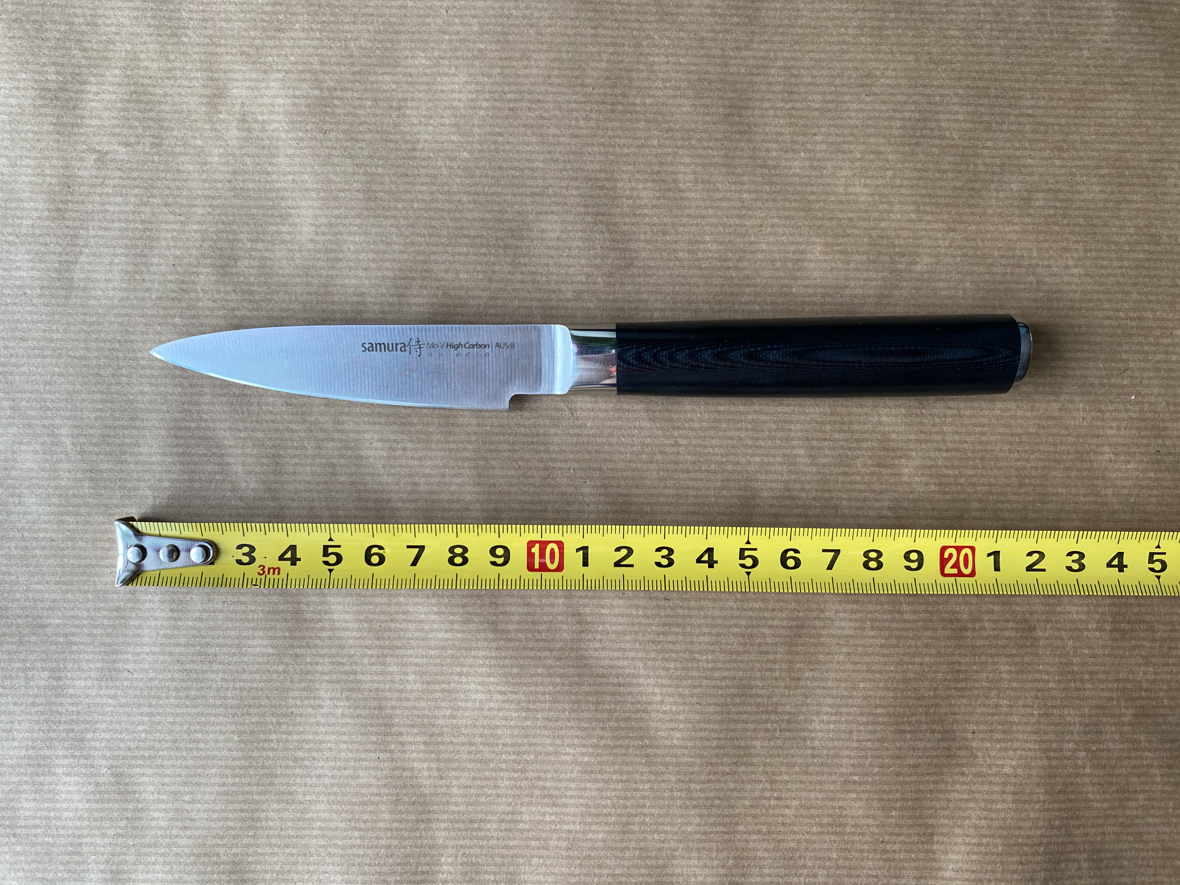 Размер овощного ножа Samura Mo-V